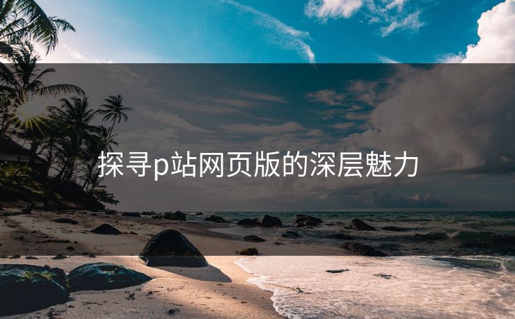 探寻p站网页版的深层魅力