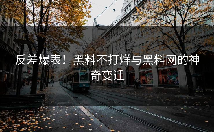 反差爆表！黑料不打烊与黑料网的神奇变迁